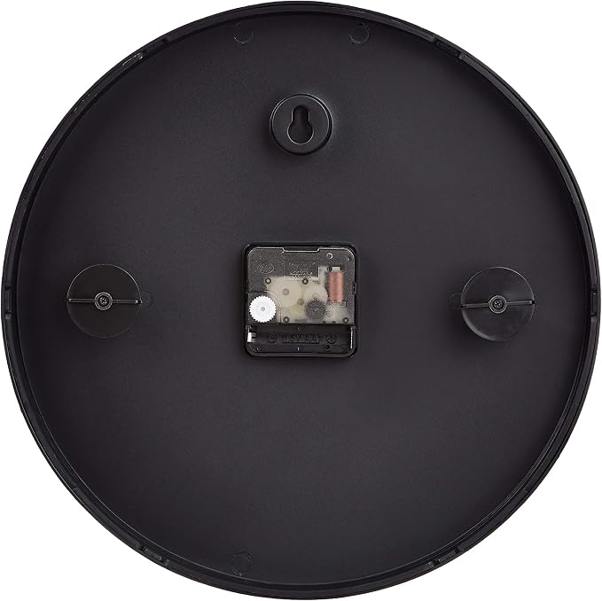 Amazon Basics Classic 12" Round Wall Clock, Silent Non Ticking, Battery Operated - Image 2