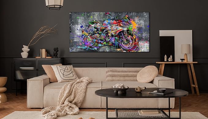 SIXTTART Banksy Motorcycles Wall-Art - Image 5