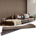 Wood Slat Wall Panels 4 Pack 94.5" x 7.9", Acoustic Wooden Panel by LARWORKS