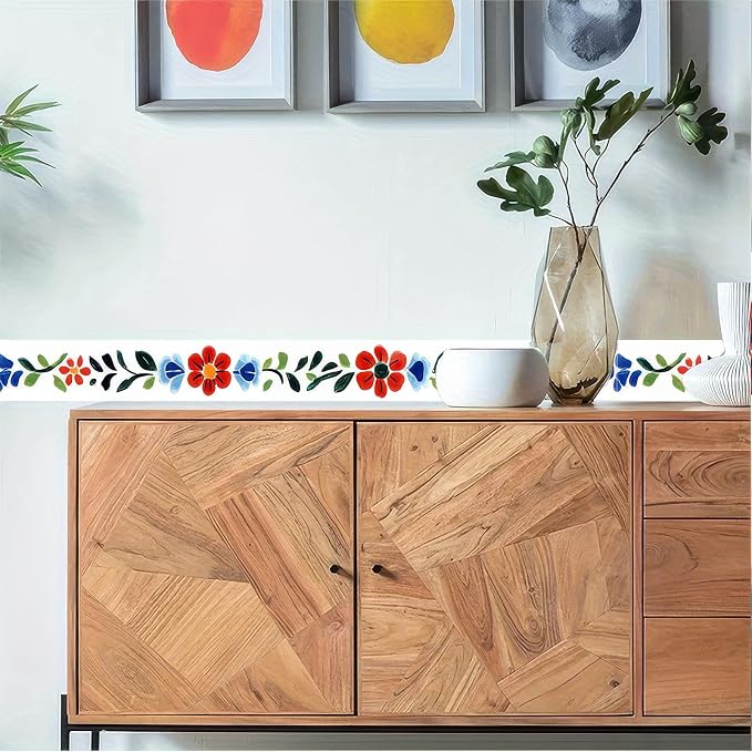 HOMETITUTE Wallpaper Border 4x196 Inch Peel and Stick Wall Border Wallpaper - Image 7