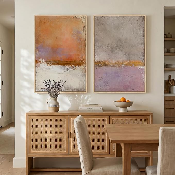Large Framed Abstract Wall Art for Living Room, Modern Minimalist Painting - Image 8