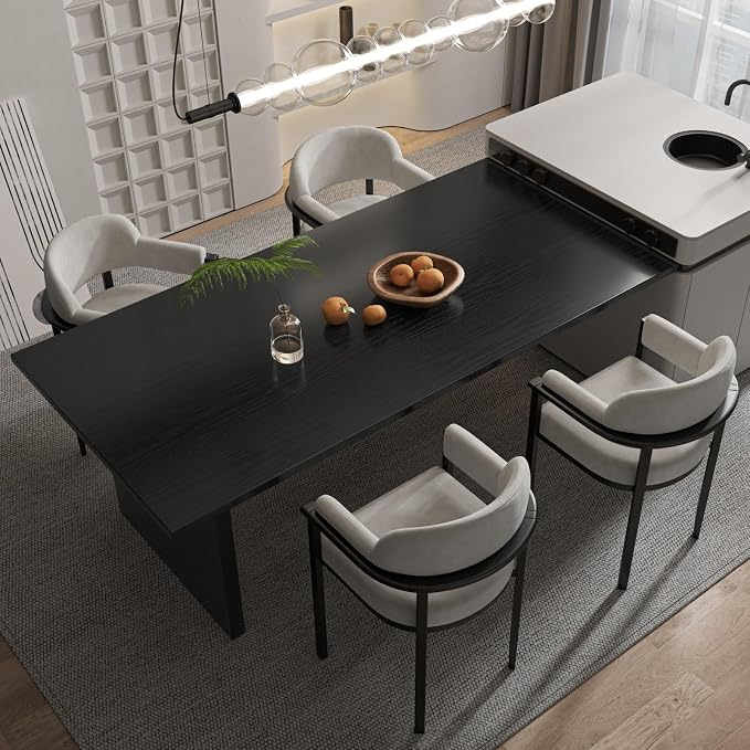 Abyssaly 23.6" X 118" Black Wood Peel and Stick Wallpaper - Image 3
