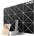 18 Pack Self-Adhesive Acoustic Panels, High-Density Soundproof Wall Panels by Lebenforce