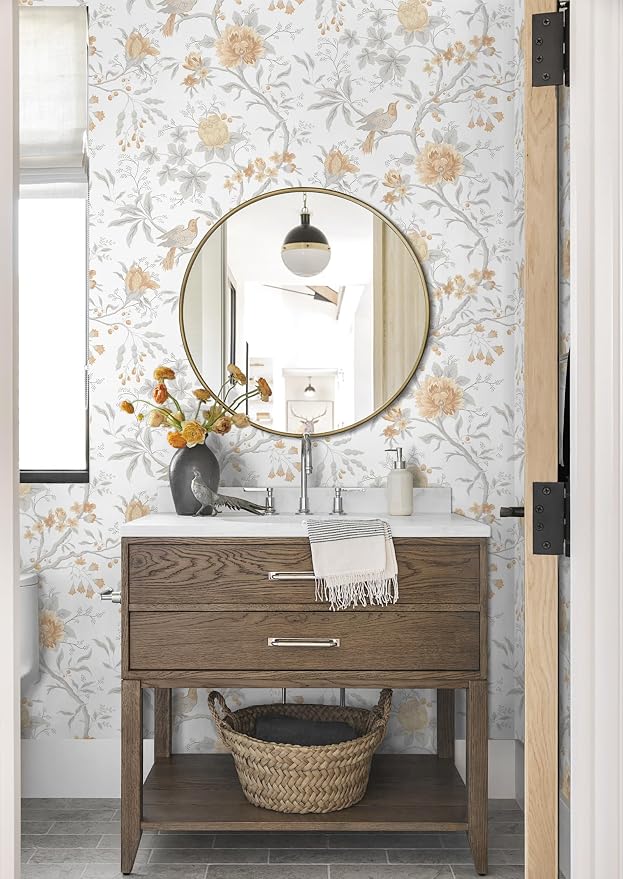CiCiwind 17.3" × 197" Floral Peel and Stick Wallpaper - Image 3