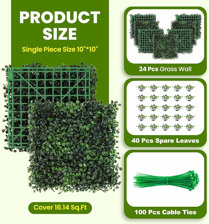 KASZOO Artificial Grass Wall Panel - Image 2