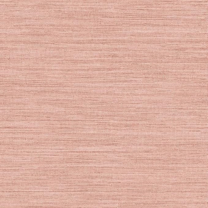 Tempaper Textured Salmon Pink Horizontal Faux Grasscloth Removable Peel and by TempaperCo