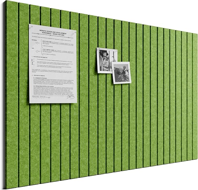 Bumusty Large Cork Board Alternative-36 x 24" Felt Bulletin Board Tiles by BUMUSTY