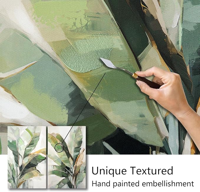 Botanical Wall Art Set Hand Painted, - Image 2