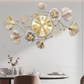 Clocks for Living Room, Large Wall Clock, 3D Silent Wall Clock, Retro Metal by JXQXYN