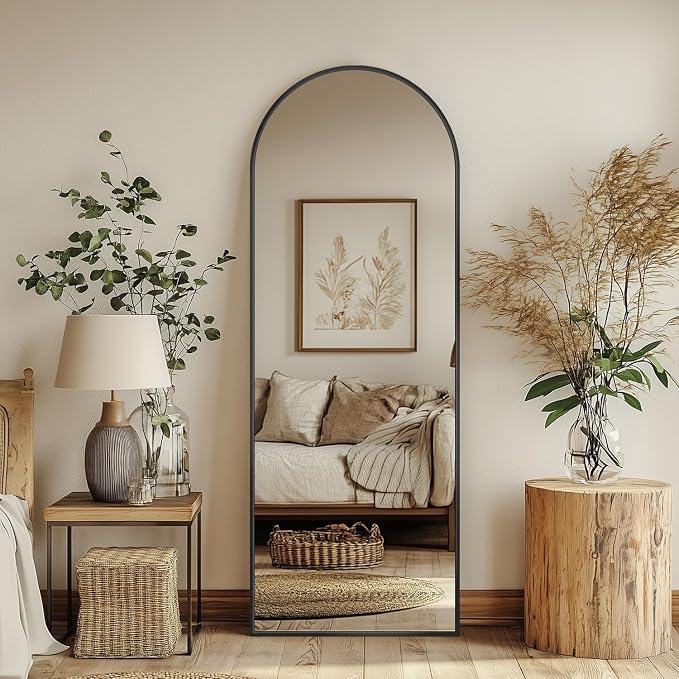 Antok 56" x15” Arched Full Length Floor Mirror, Free Standing/Wall Mount/Leaning by AntokMirror