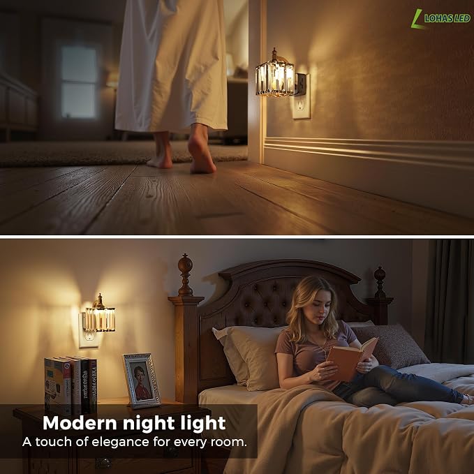 L LOHAS LED Night Light, 2 Pack Night Lights Plug into Wall, 3000K Soft White - Image 6