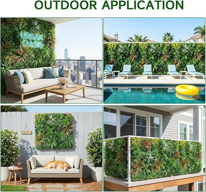 Artificial Grass Wall Panels, Privacy Screen Fence - Image 7