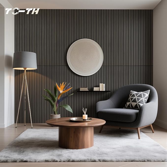 TO-TH Wood-Look Acoustic Wall Panels, 10 Pack 47.2” x 23.6” Acoustic Panels - Image 6