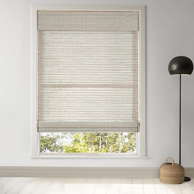 LazBlinds Cordless Bamboo Roman Shades by LazBlinds