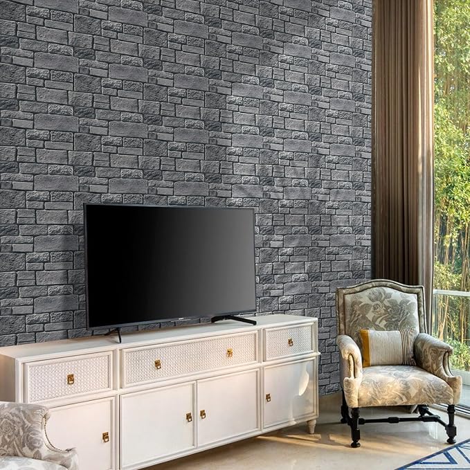 Commomy 3D Faux Stone Peel and Stick Wall Tiles - Image 7