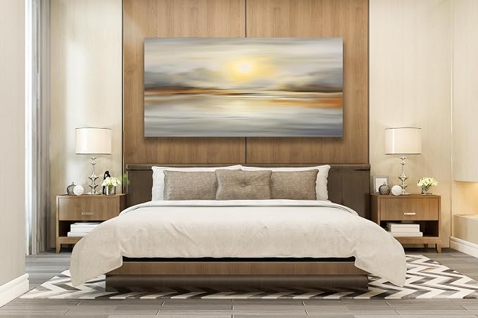 VHMING Abstract Canvas Wall Art Seascape Canvas Printing Abstract Art Wall - Image 4