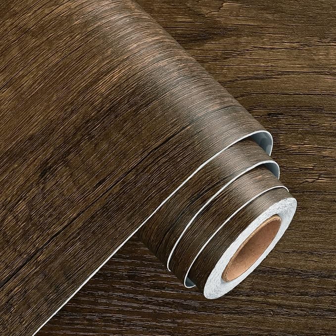 WESTICK 24"x394" Large Brown Wood Contact Paper Kitchen Countertop Peel and - Image 6