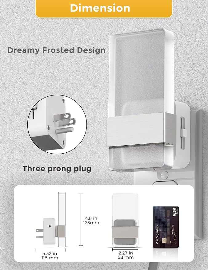 L LOHAS LED Night Light, Night Lights Plug Into Wall, Dusk-to-Dawn Sensor - Image 7