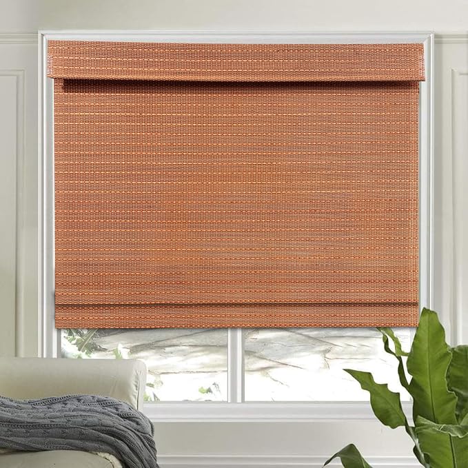 Letau No Drill No Tools Cordless Wood Window Shades Blinds, Bamboo Light by LETAU