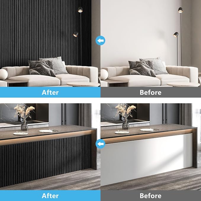 Art3d 6-Piece Wood Slat Panels for Stylish Interior Decor and Ceiling Decoration - Image 3
