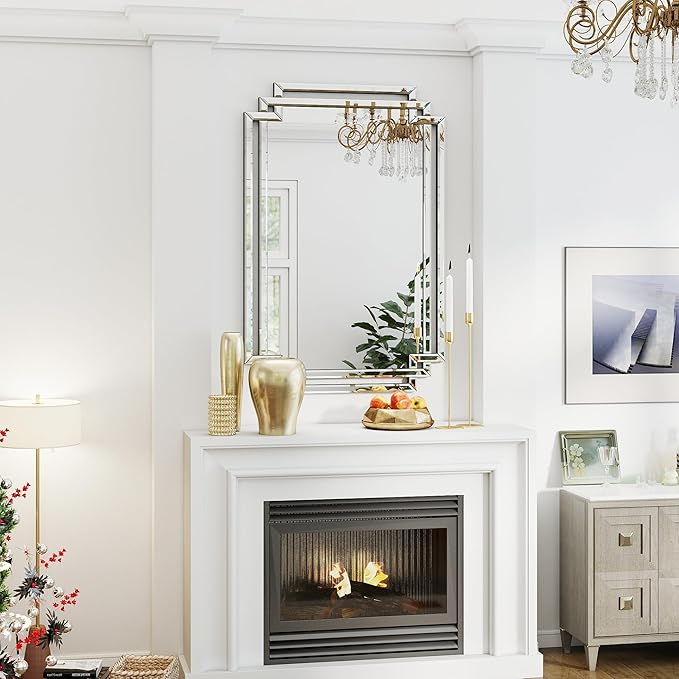 32" X 47" Large Bathroom Wall Mirror - Image 6
