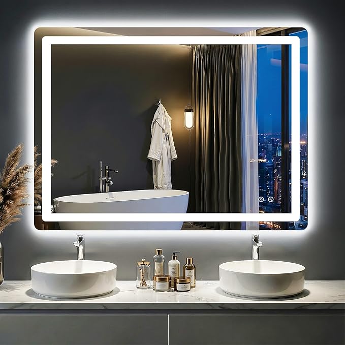 LED Bathroom Mirror with Lights by FICTOR