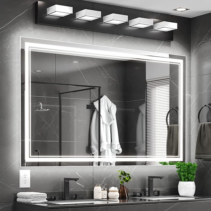 Ratsamee 60x36 Inch Led Mirror for Bathroom by RATSAMEE