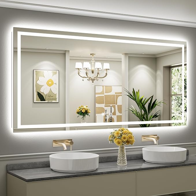 Briivue 84x40 Inch LED Bathroom Mirror by Briivuemodernmirrors