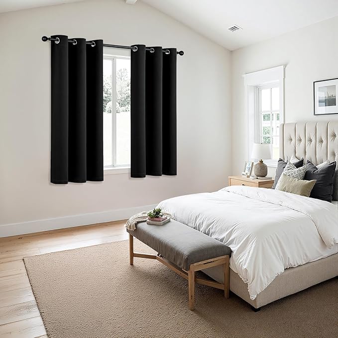MIULEE Blackout Curtains for Bedroom Living Room 2 Panels, Thermal Insulated - Image 6