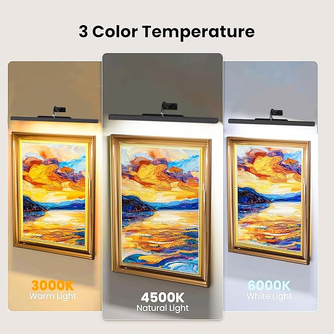 2 Pack Lights for Pictures on Wall Black - Image 3