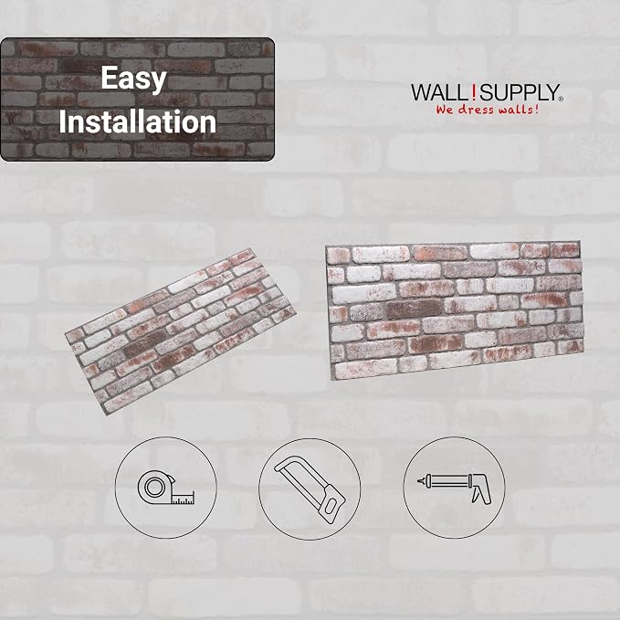 Wall!Supply 3D Wall Panels – Faux Brick, Bedroom & Office – Easy DIY - Image 7