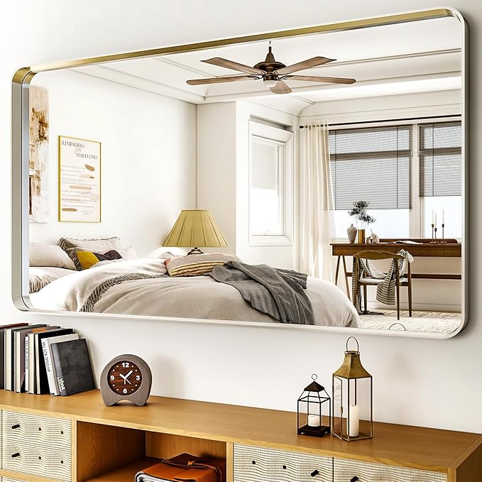 55"x 30" Silver Bathroom Mirror by EASLY