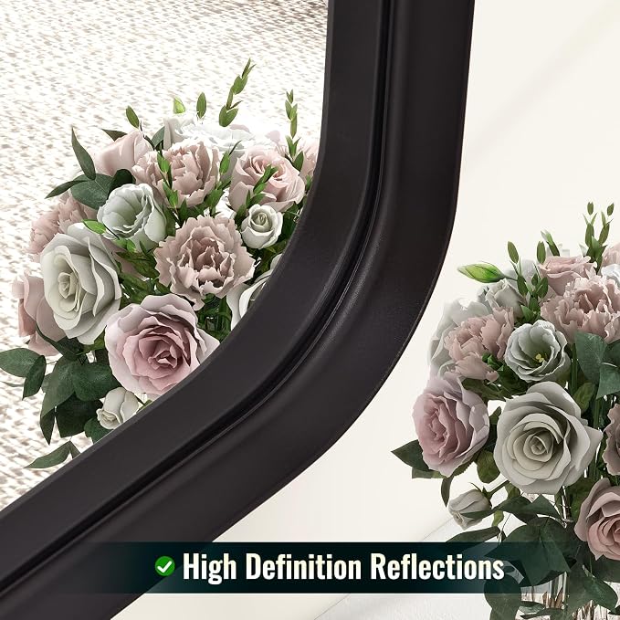 Easly 48"x30" Black Bathroom Mirror - Image 5