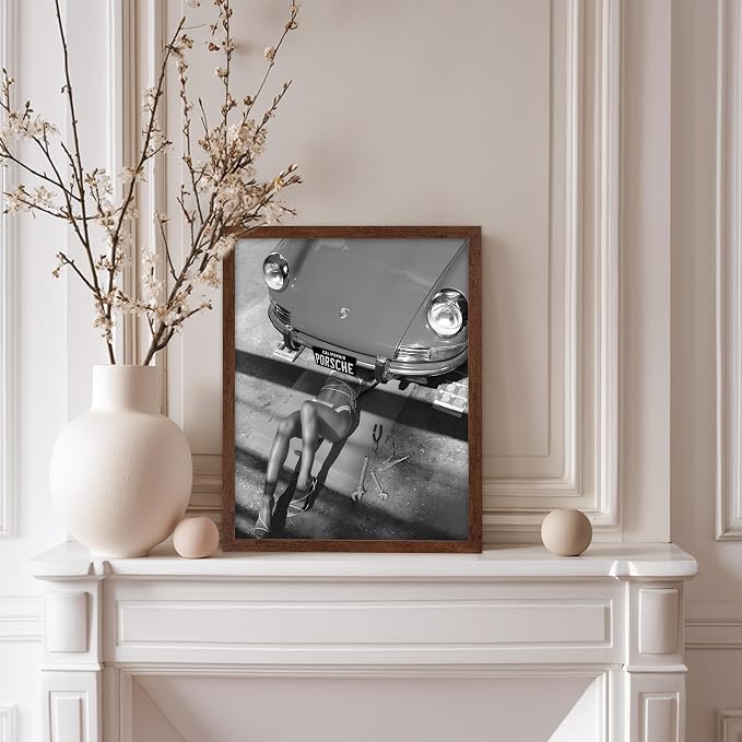 Poster Master Woman Under Classic Car Poster - Image 5