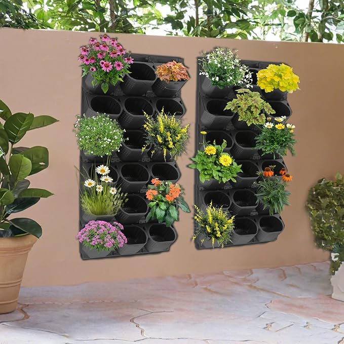 Vertical Wall Planter with 36 Pots, Hanging Garden Plant Flowerpot Holder - Image 7