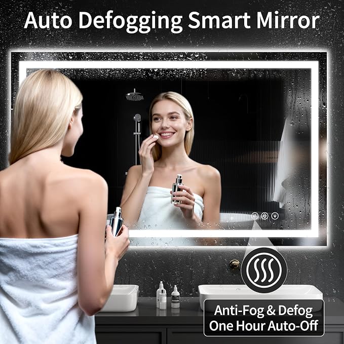 LED Bathroom Mirrors 36"x50" Bathroom Mirror - Image 3