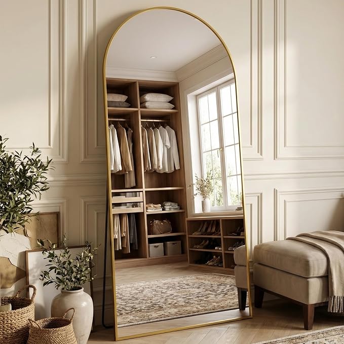 Suidia 78"x38" Arched Full Length Mirror - Image 2