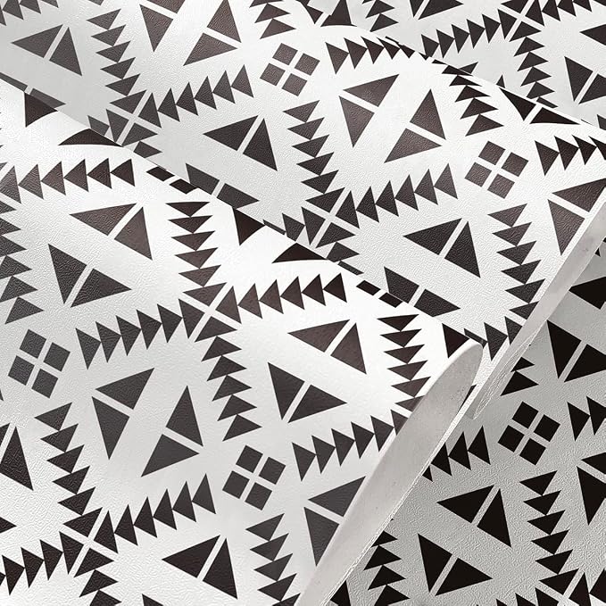 Jeweluck Black and White Peel and Stick Wallpaper Black and White Removable - Image 9