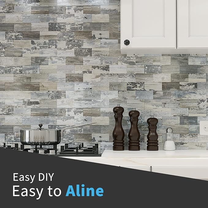 Art3d 10-Sheet Peel and Stick Backsplash PVC Wall Tile, Stickon Tile - Image 3