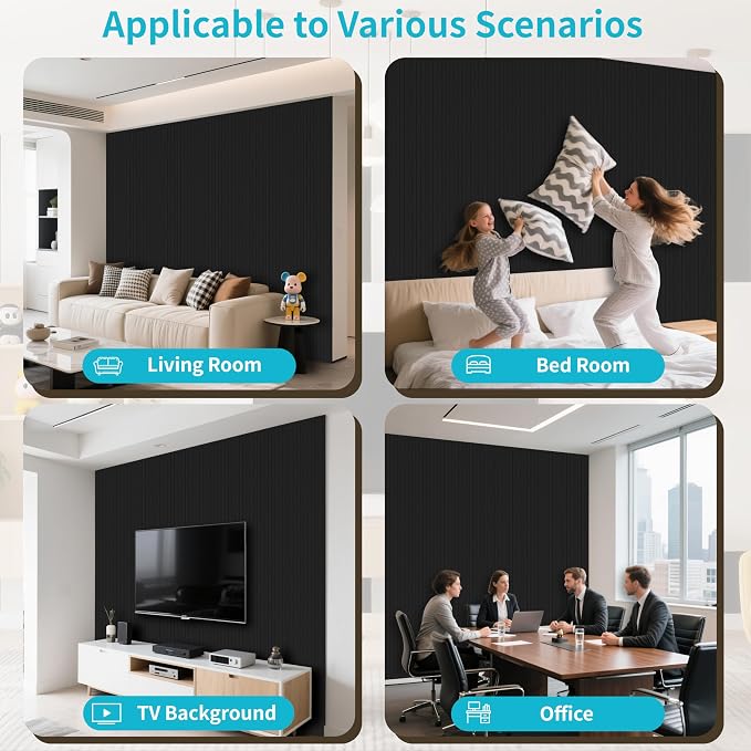 EVERECO 6 Pack Acoustic Panels Dual-Layer Thickened-47.2"x23.6"x0.72" - Image 6