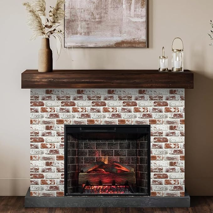 COMSTICKC 3D Faux Brick Wall Panels Peel and Stick, Small Size Self Adhesive - Image 7