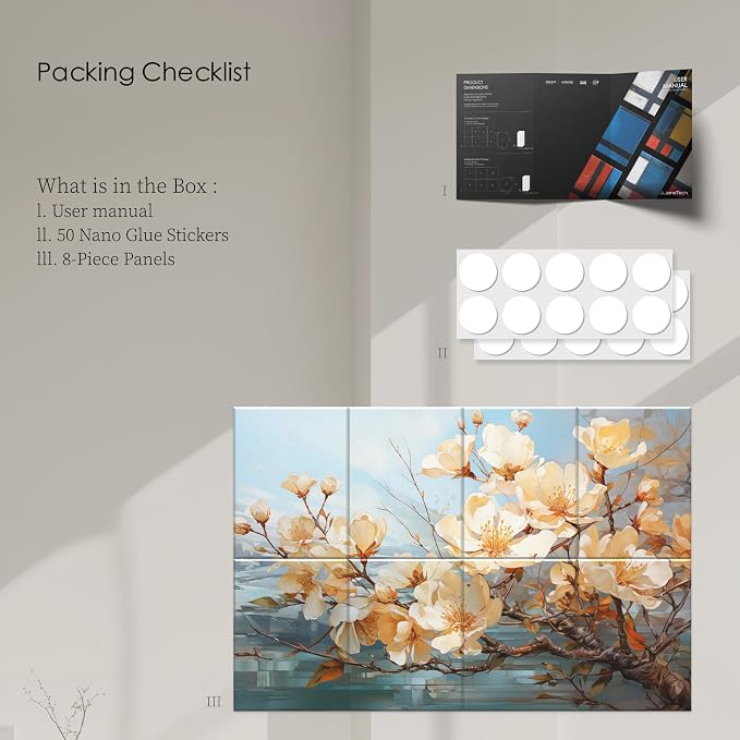 JaneTech 8 Pack Art Acoustic Panels 48x32 Inches Sound Absorbing Panels - Image 7