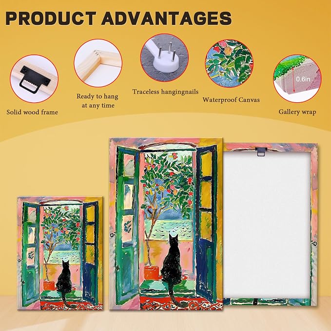 Henri Matisse Wall Art Prints Matisse Open Window Posters Colorful Aesthetic - Image 4