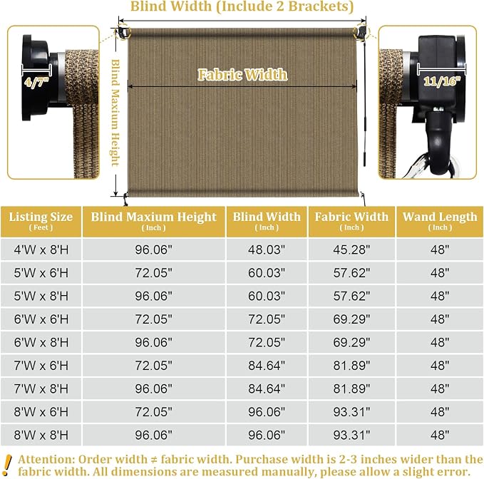 Shade&Beyond Outdoor Roller Shades - Image 9