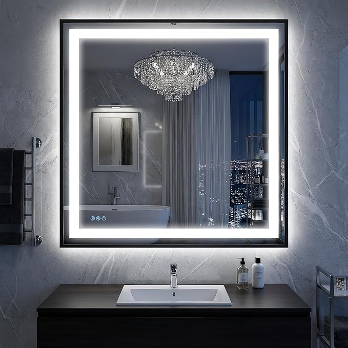 Antok 36X36 LED Bathroom Mirror by AntokMirror