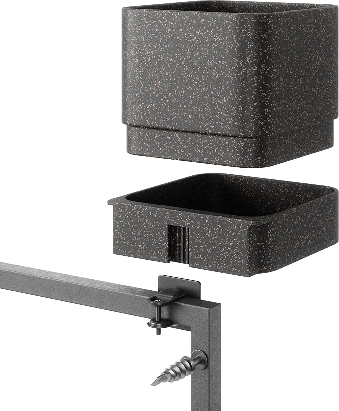 Umbra Cubiko Wall Planter with 4 Lightweight and Durable Pots - Image 11