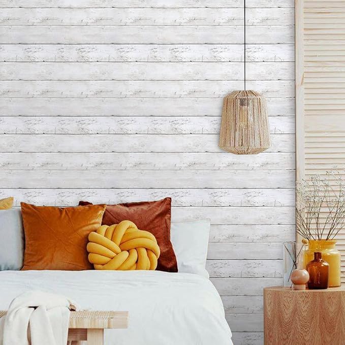 Decoroom Shiplap Peel and Stick Wallpaper 17.71" X 118" - Image 7