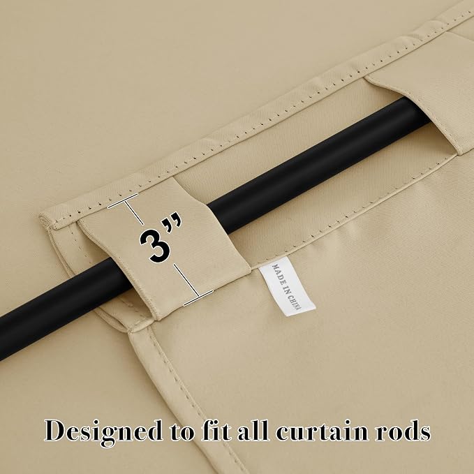 RYB HOME Room Darkening Curtains - Image 2