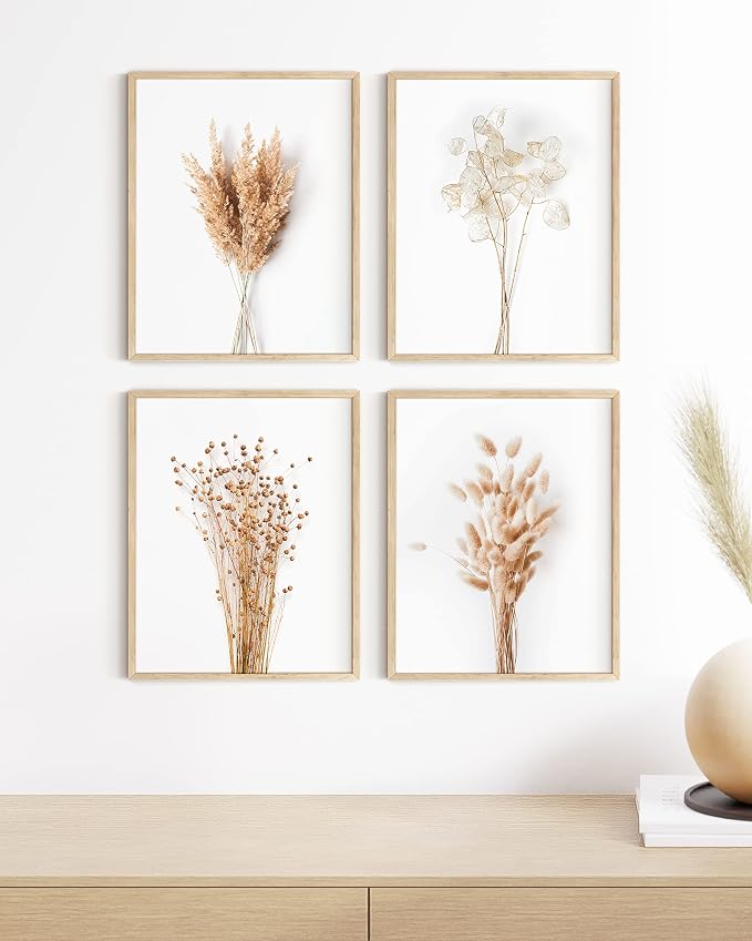 HAUS AND HUES Brown Plant Set of 4-16x20 - Image 4