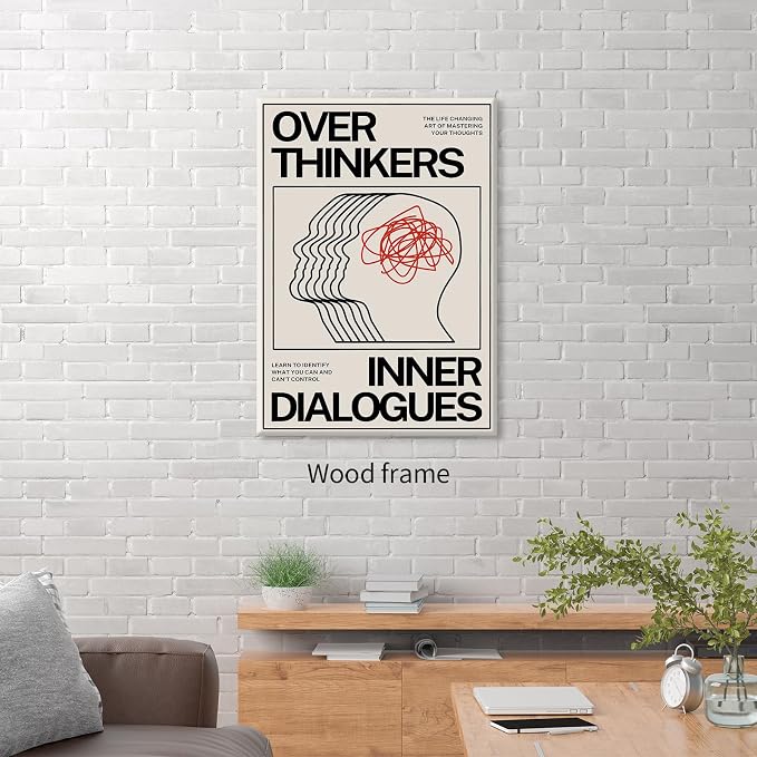 Maximalist Vintage Mental Health Posters Retro Unique Eclectic Wall Art 16x24 - Image 5